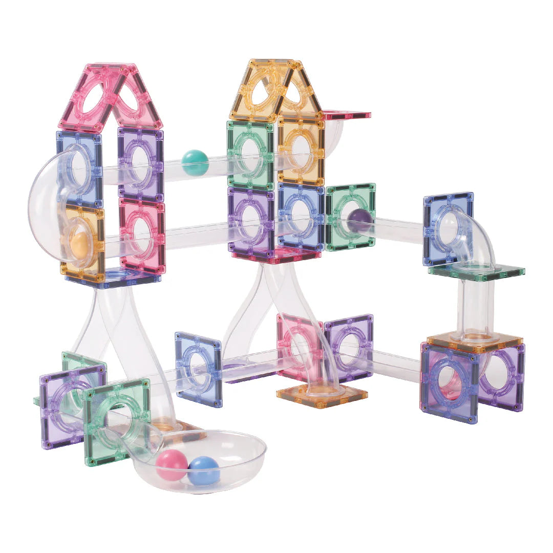 Costruzioni magnetiche - Ball Run Clever Pack Pastel 110 pezzi