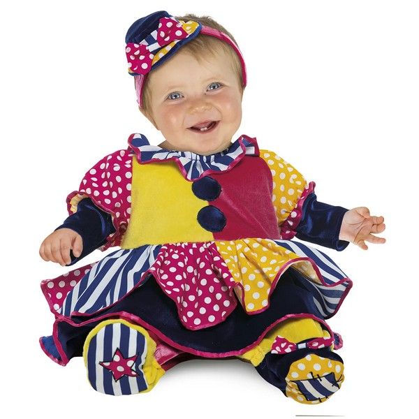 Costume Clownetta Fancy Magic Carnaval Queen