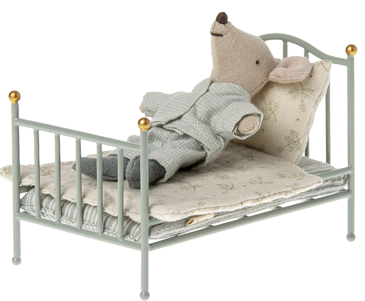 Letto vintage, Topo - Menta