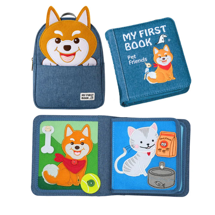 My first book - Libro multiattività con zaino - Animali