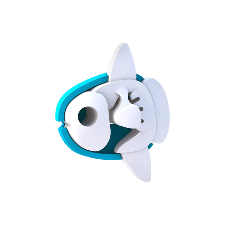 Pesce Luna 3D - Costruzioni con diorama Halftoys