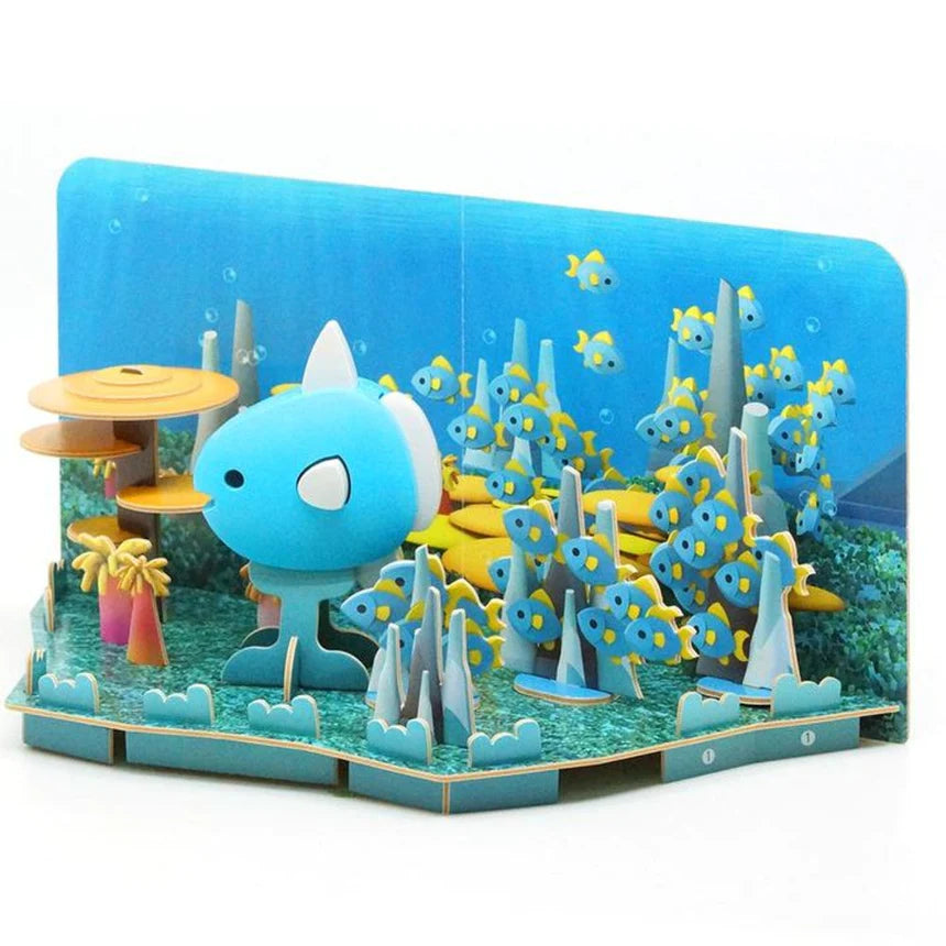 Pesce Luna 3D - Costruzioni con diorama Halftoys