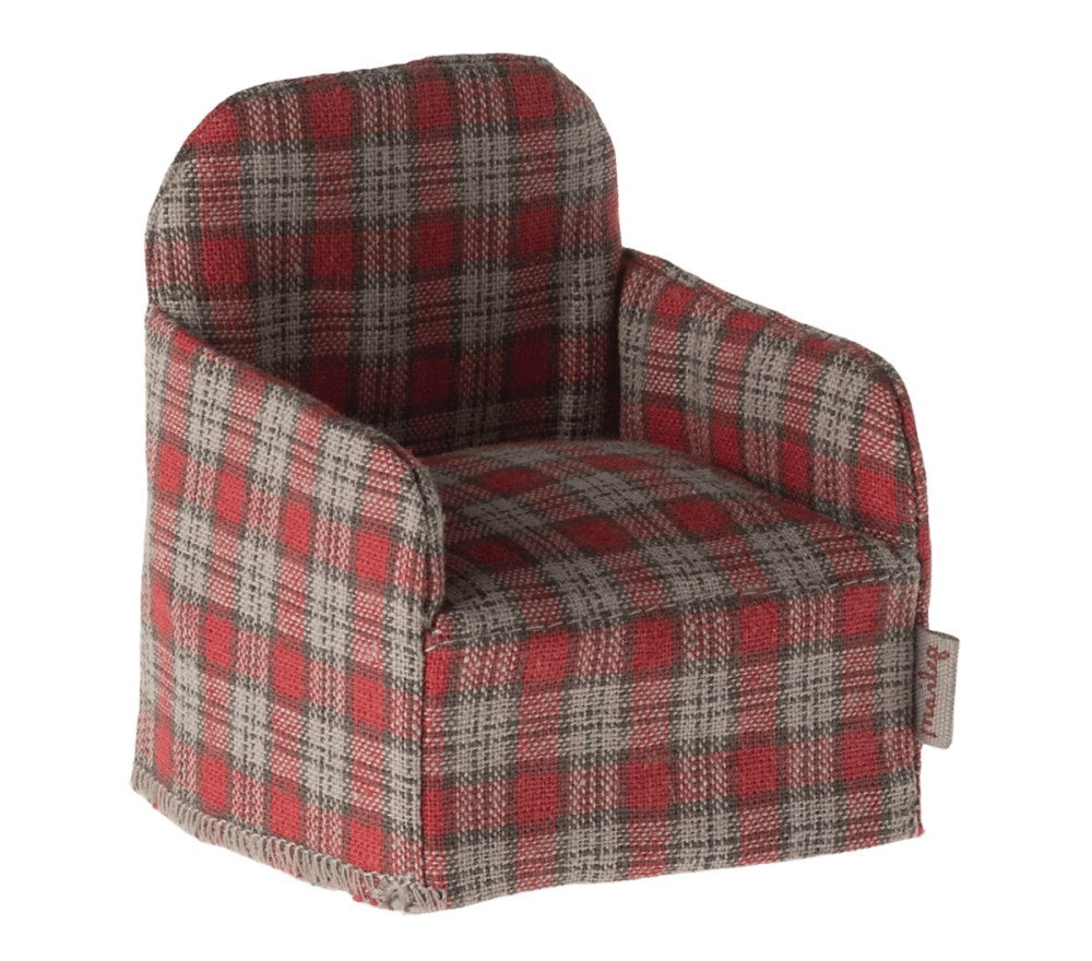 Poltrona tartan rossa