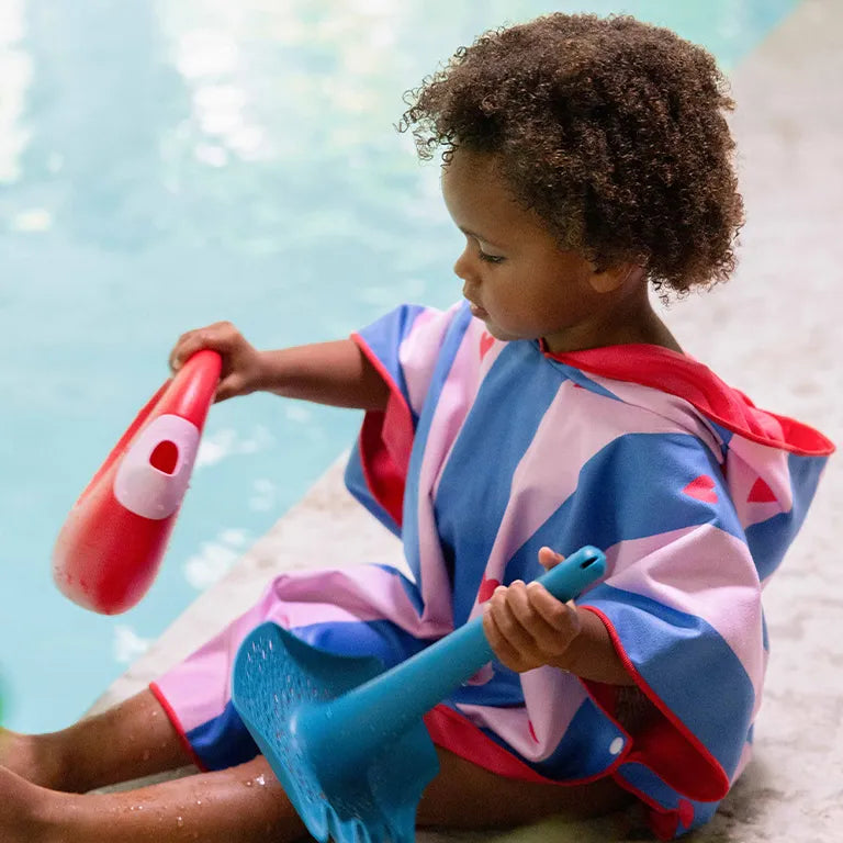 Poncho per la spiaggia - Cherry Red