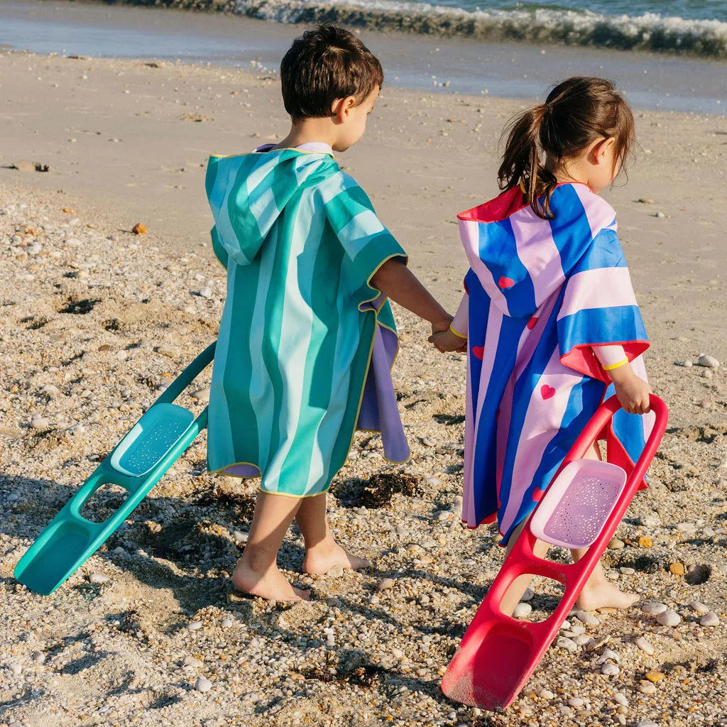 Poncho per la spiaggia - Cherry Red