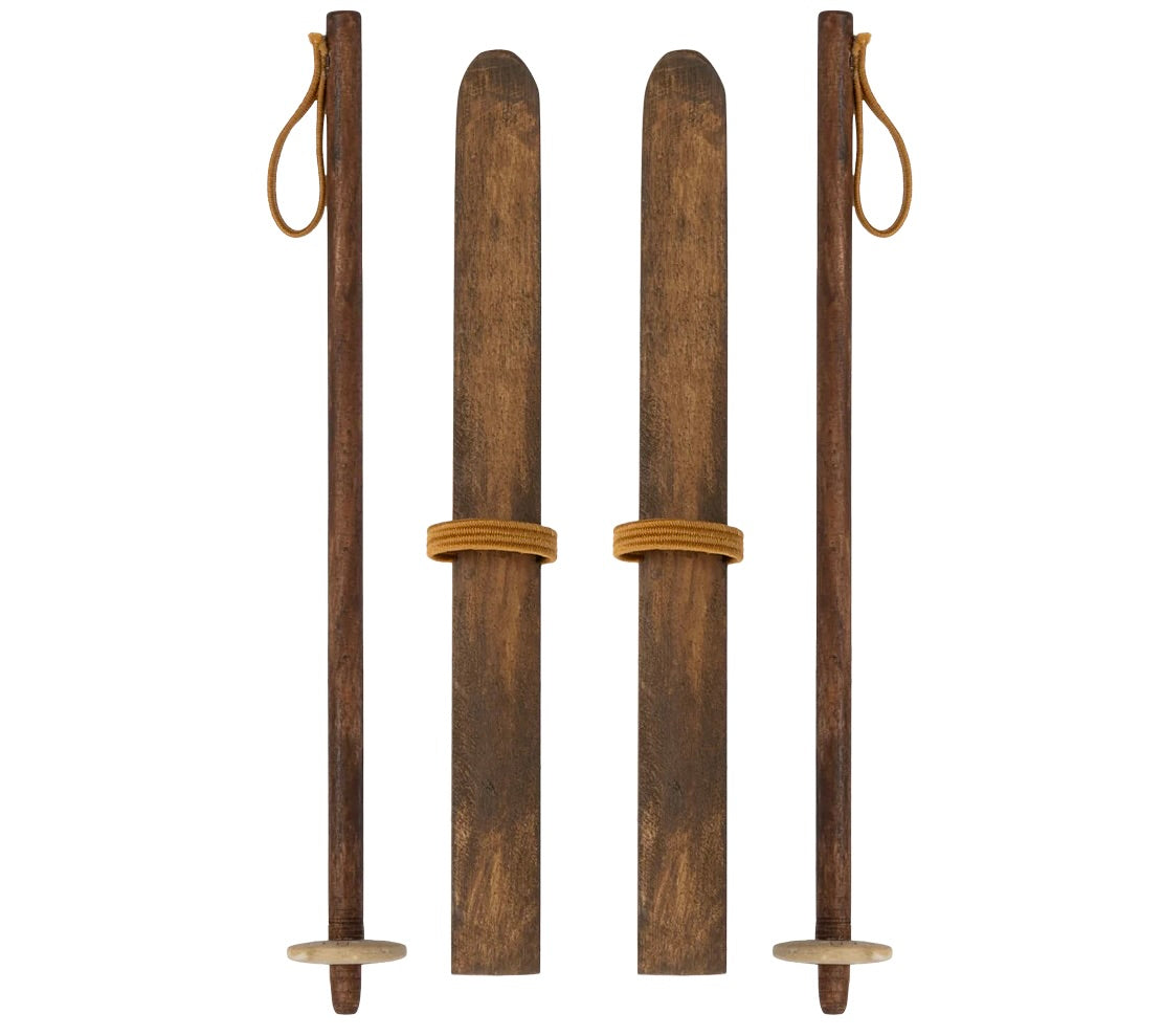 Scii in legno Mamma e papà topo