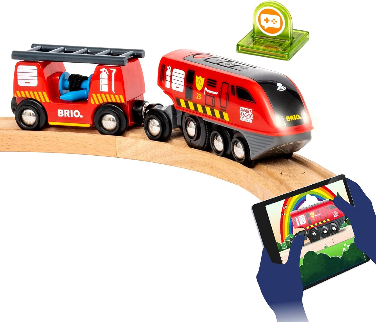 Set Vigili del fuoco BrioSet Vigili del fuoco BrioSet soccorso antincendio Smart Tech Sound Brio