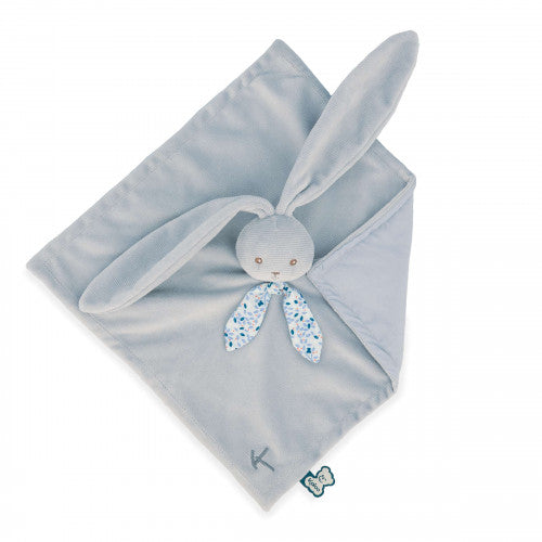 Doudou coniglio blu