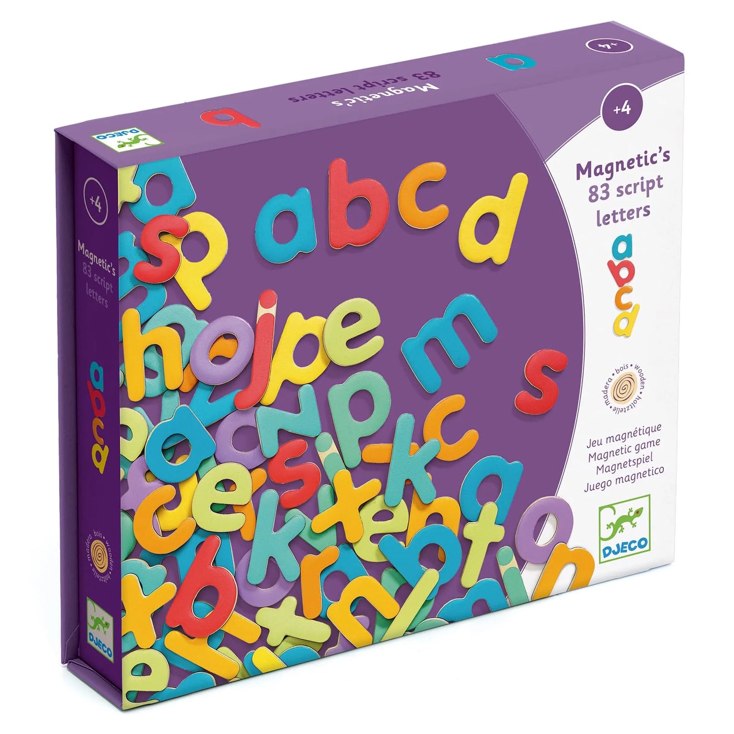 83 lettere magnetiche stampato minuscolo Djeco