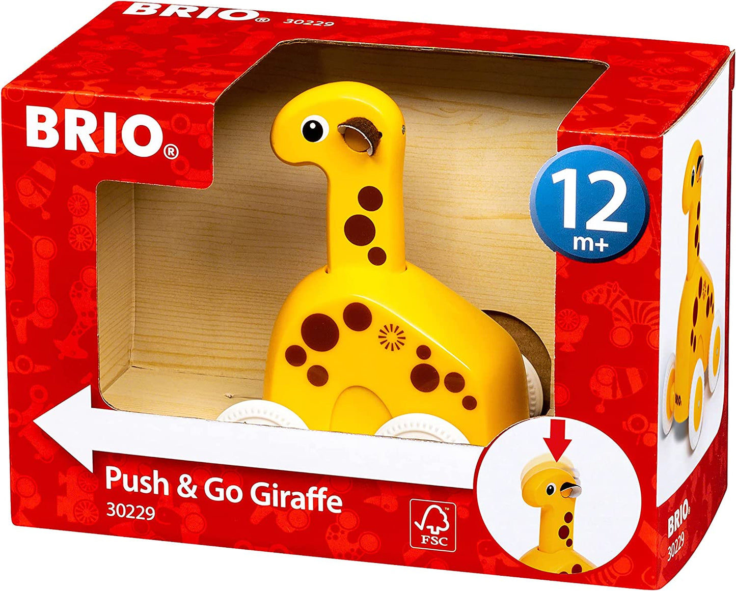 Giraffa Push & Go Brio