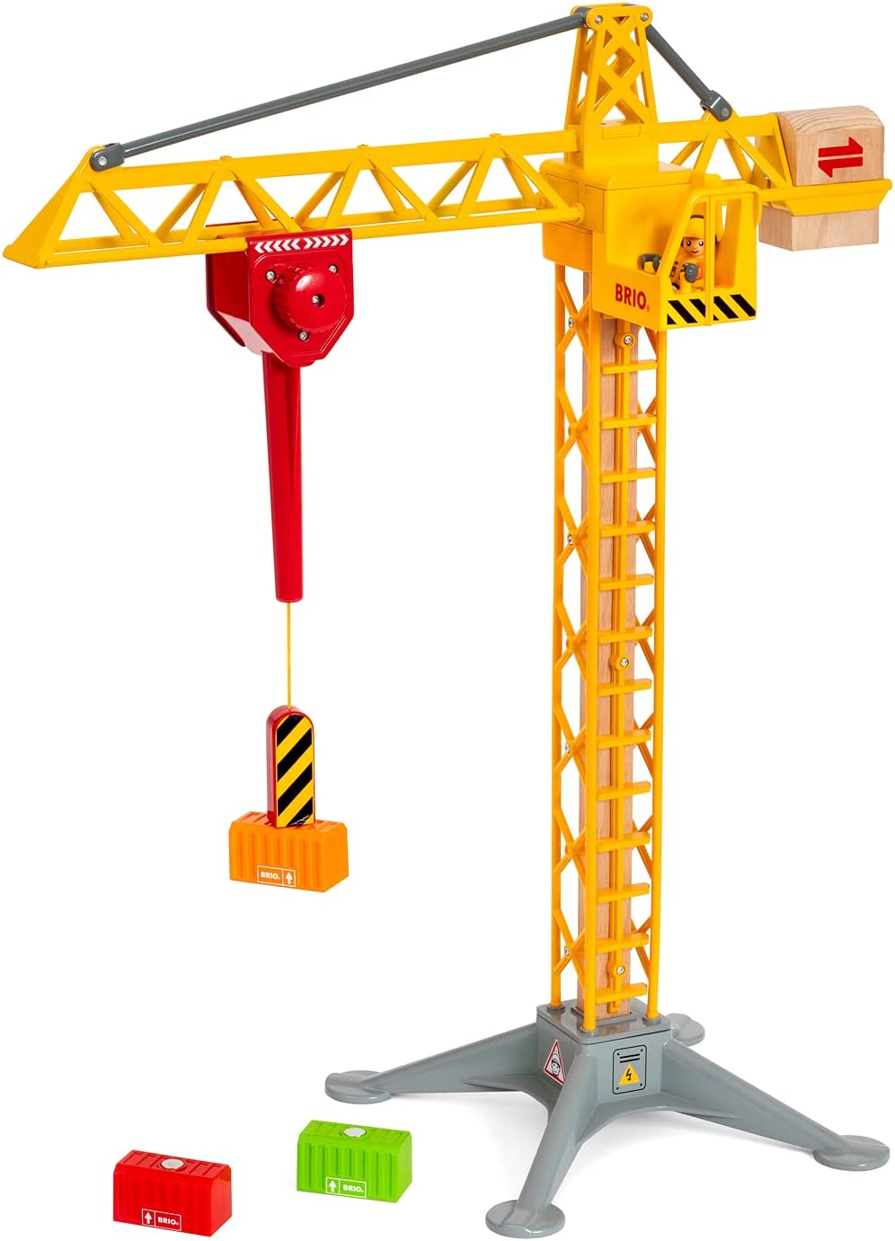Gru da costruzione con luci Brio