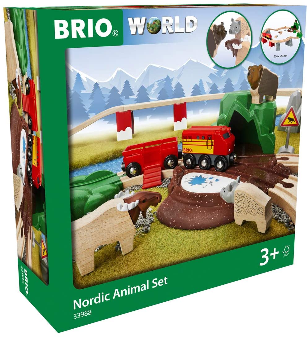 Set con animali nordici Brio