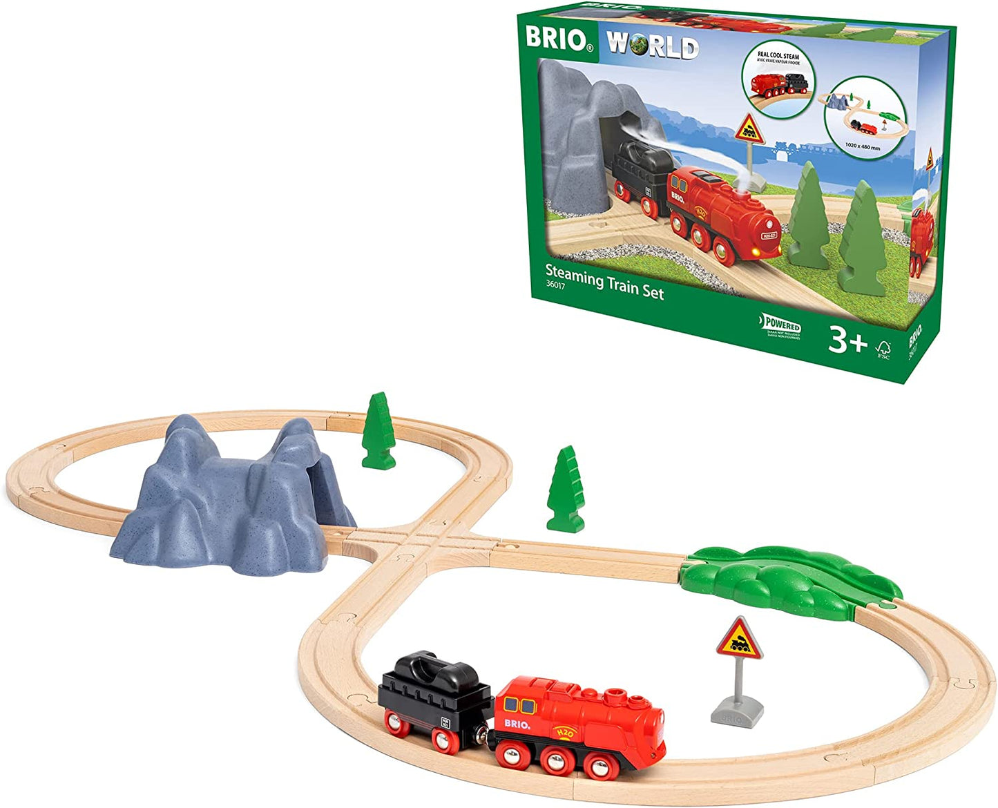 Set treno a vapore Brio
