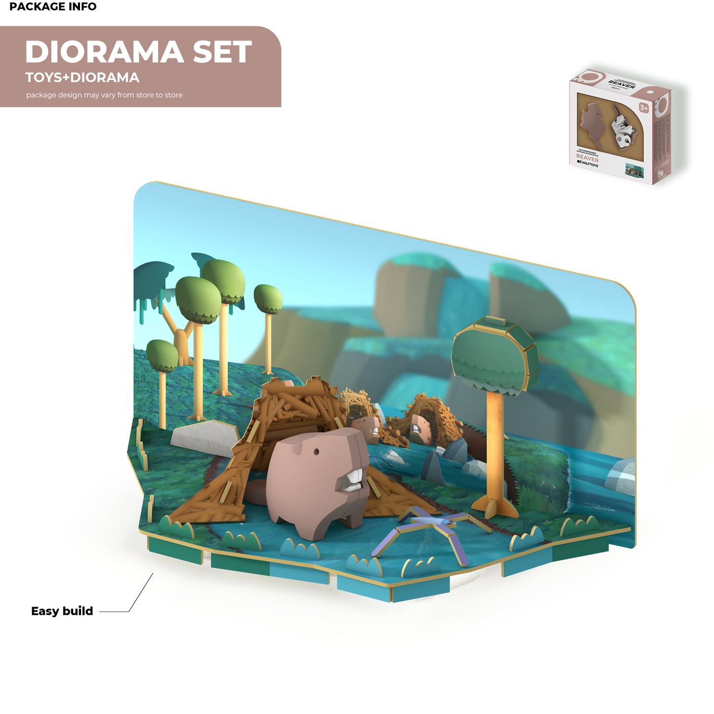Castoro 3D - Costruzioni con diorama Halftoys