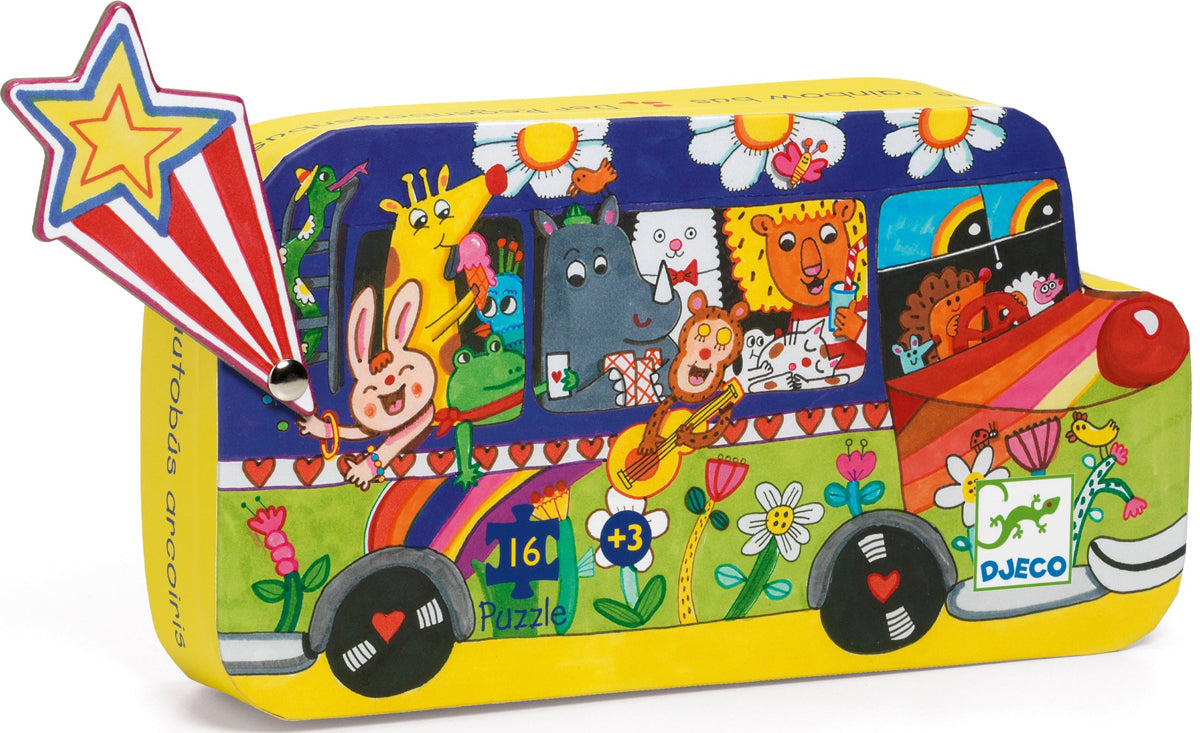 Puzzle L’autobus arcobaleno Djeco