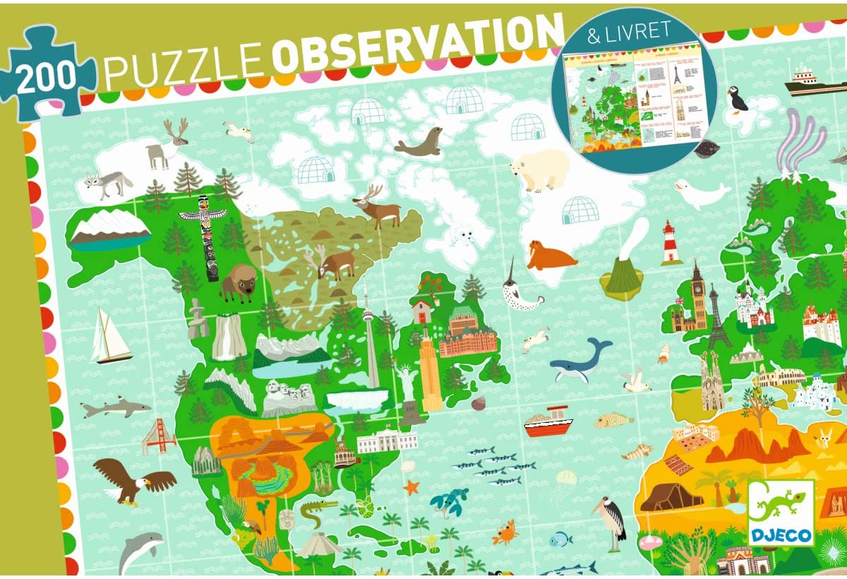 Puzzle di osservazione Giro del mondo
