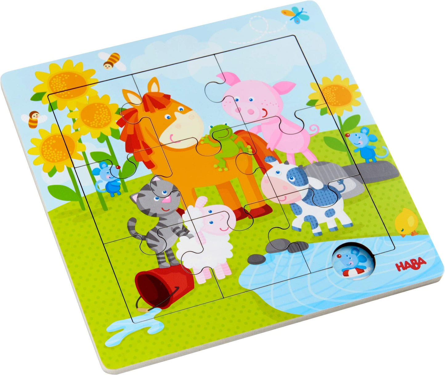 Puzzle in cornice Amici animali Haba