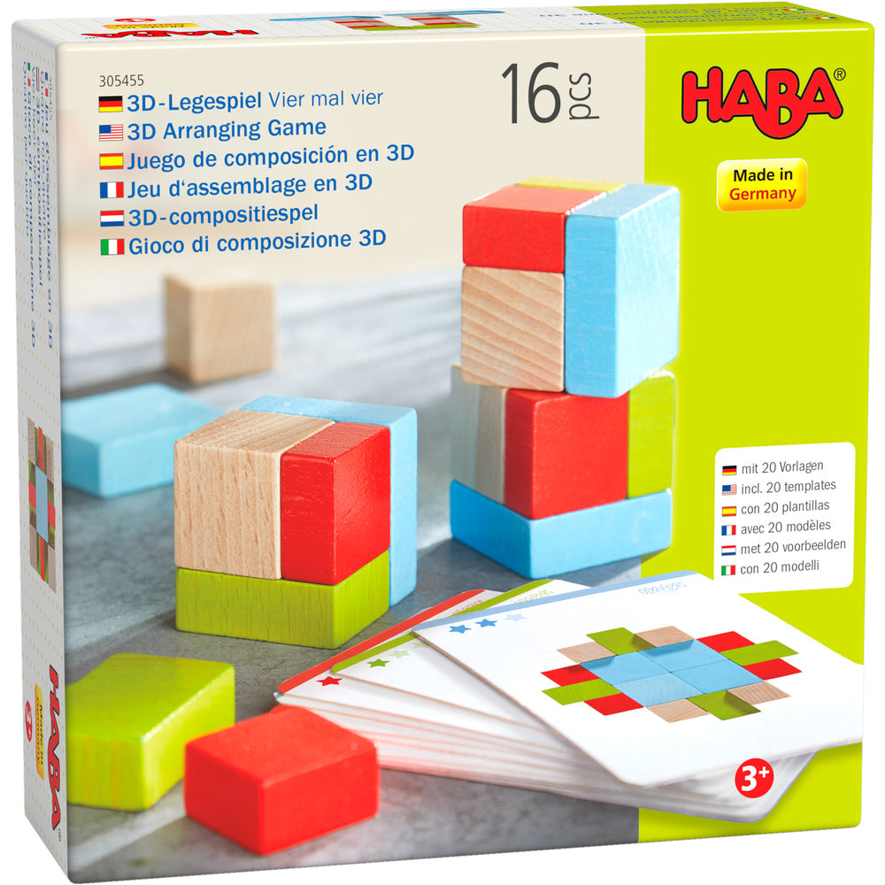 Gioco di composizione 3D Quattro per quattro Haba