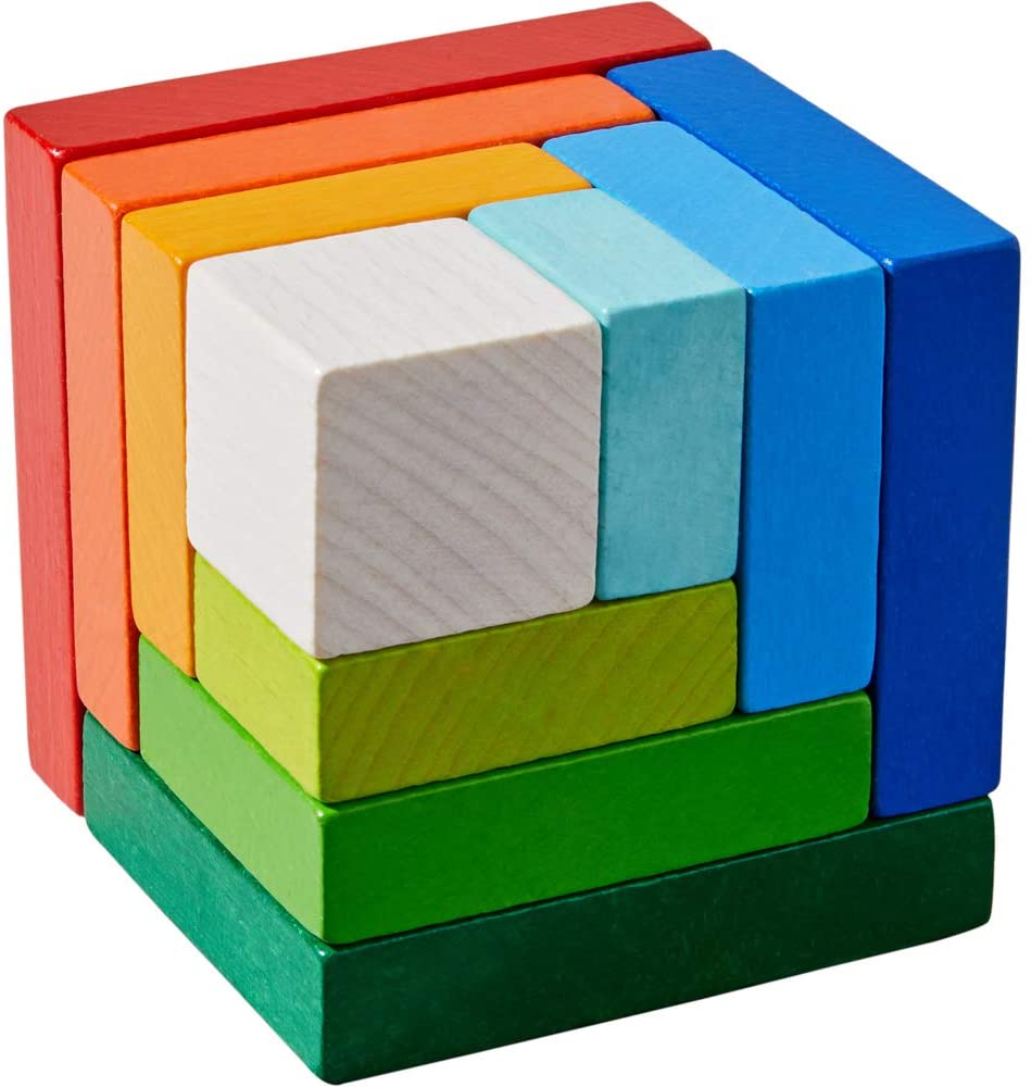 Gioco di composizione 3D Cubo variopinto Haba