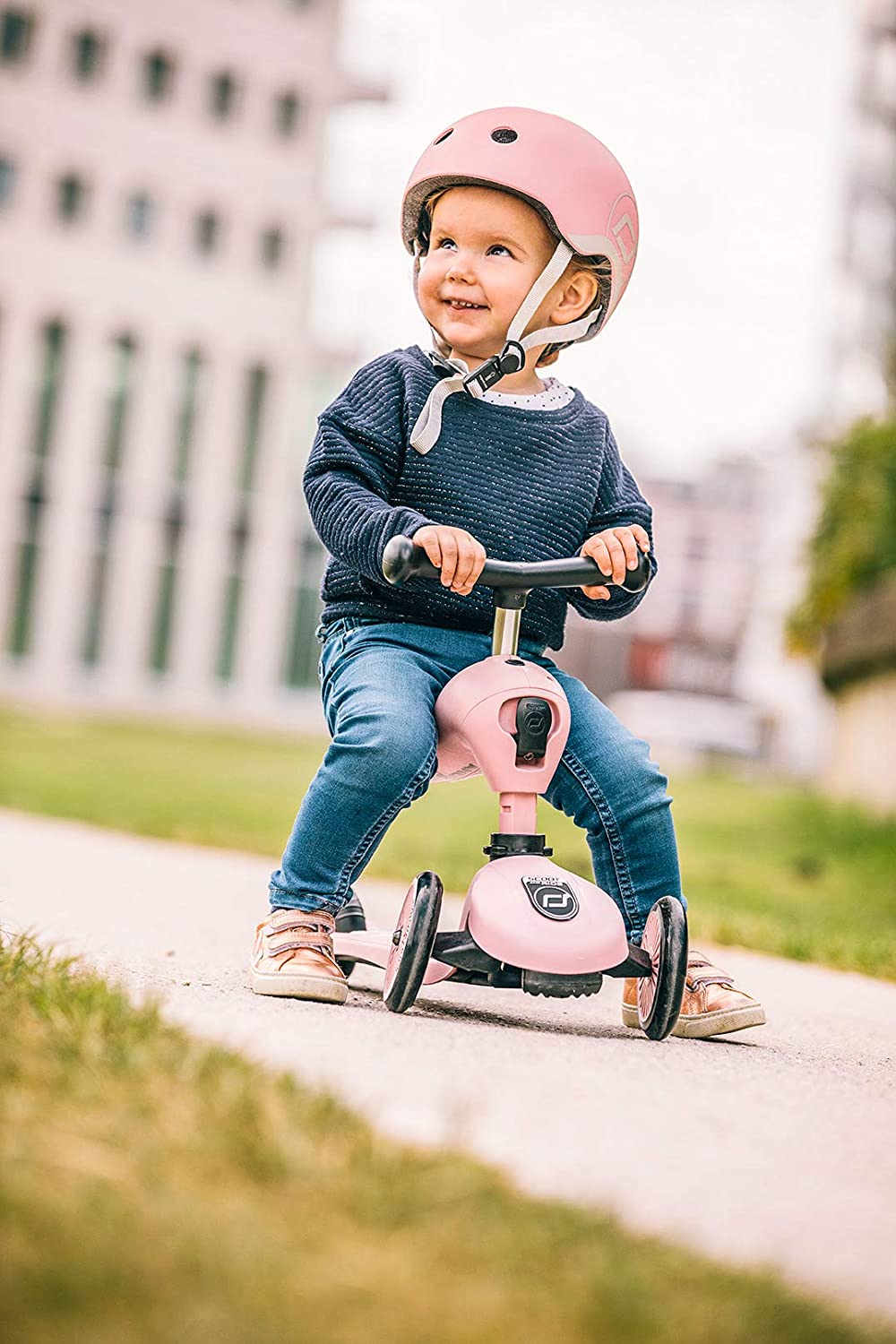 Highwaykick 1 - Monopattino 2 in 1 Rosa Scoot & Ride