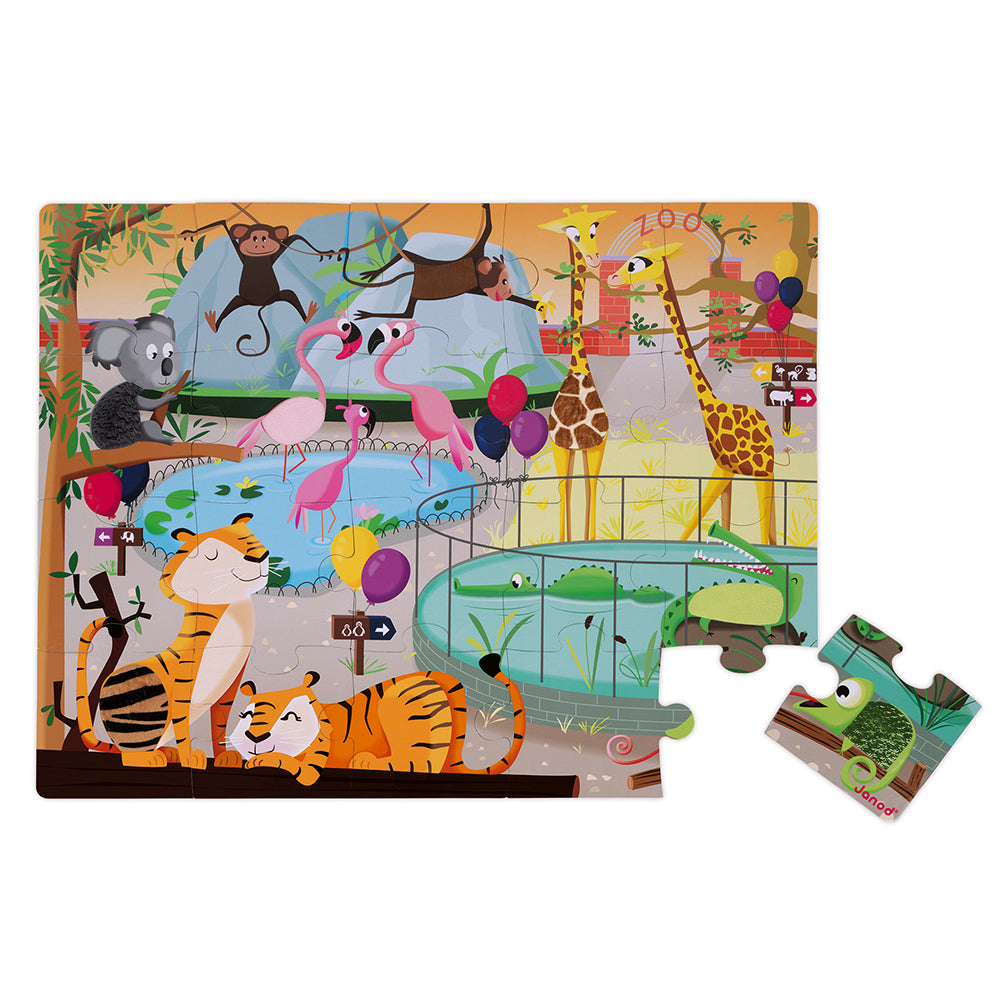 Puzzle tattile Una giornata allo zoo