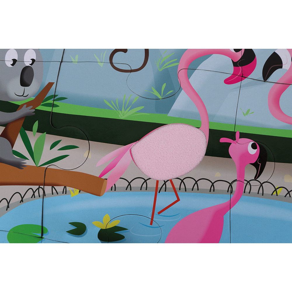 Puzzle tattile Una giornata allo zoo