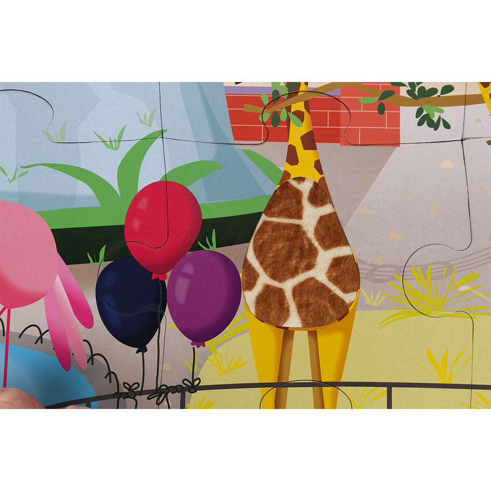 Puzzle tattile Una giornata allo zoo