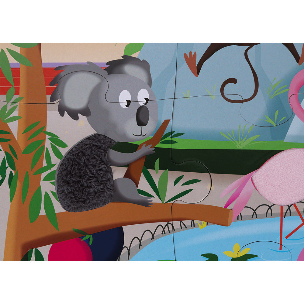 Puzzle tattile Una giornata allo zoo