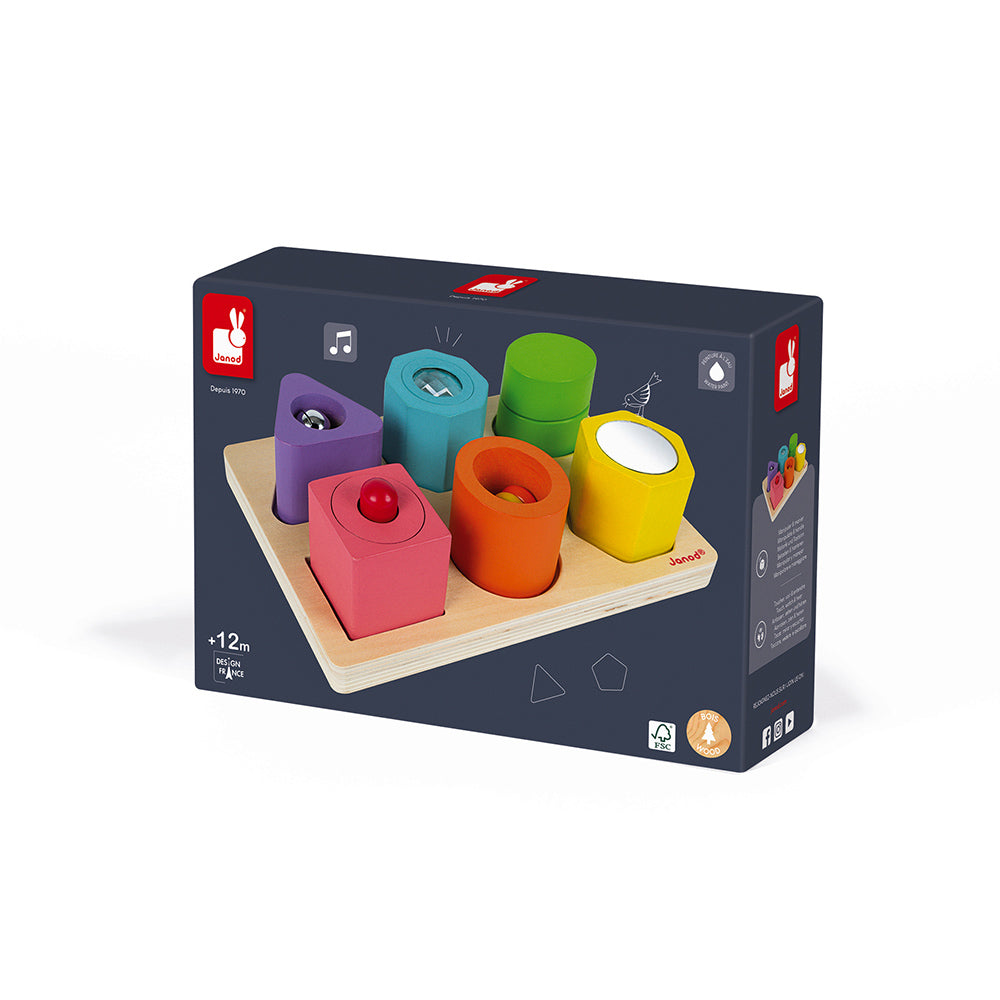 Puzzle 6 cubi sensoriali I wood