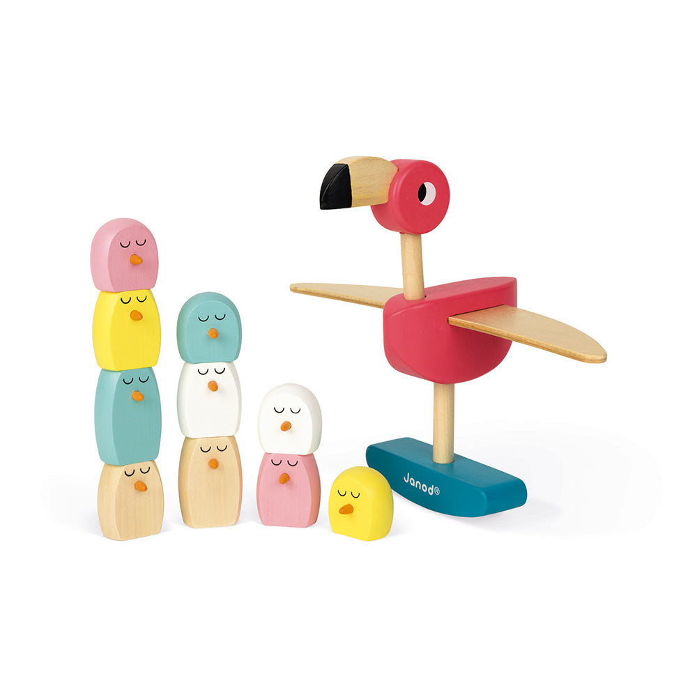 Gioco di equilibrio “Fenicottero rosa” - Zigolos