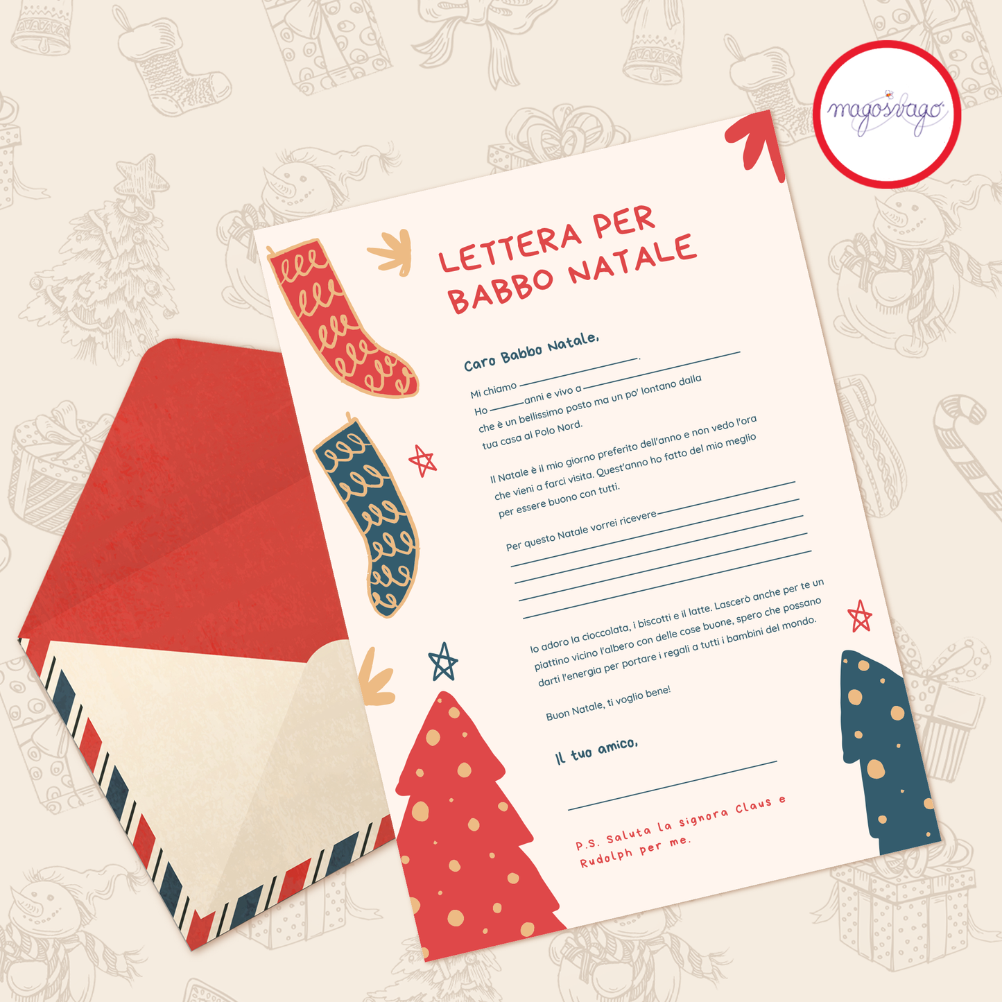 Letterina a Babbo Natale - da un bimbo