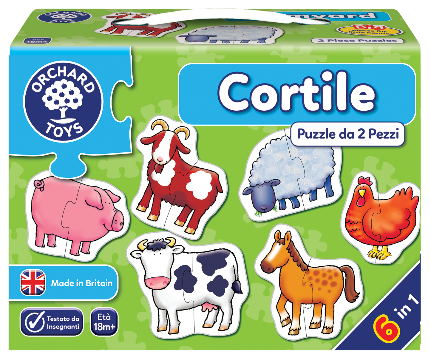 Puzzle da 2 pezzi Cortile