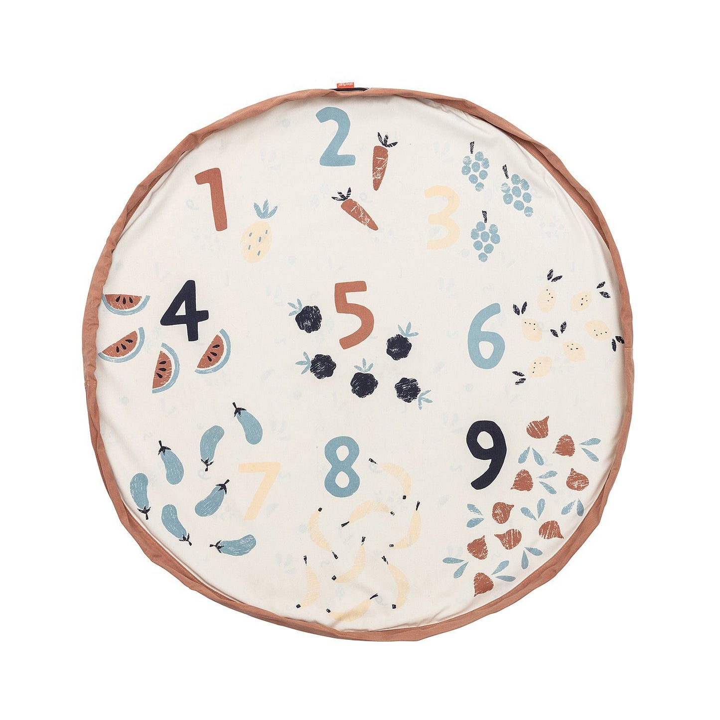 Sacco portagiochi e tappeto - Veggie Numbers