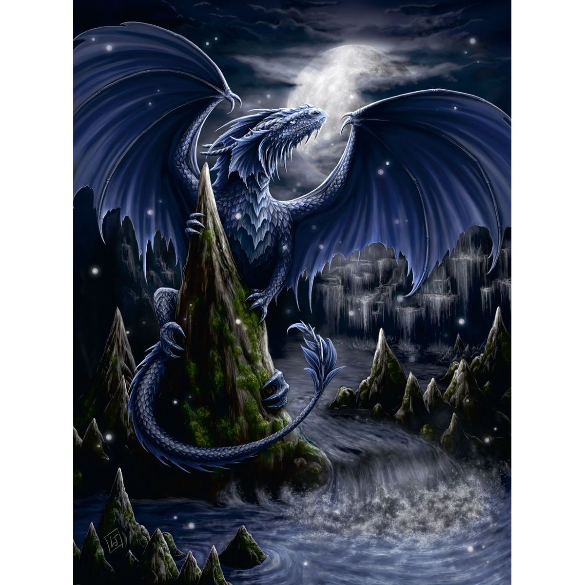 Puzzle L’oscuro drago Blu Ravensburger