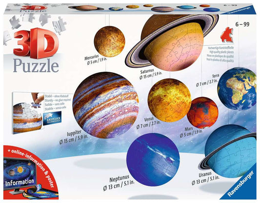 Puzzle 3D Il sistema planetario