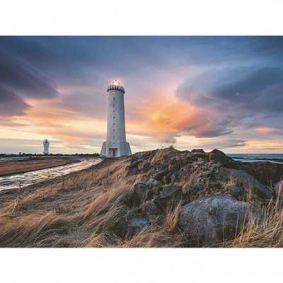 Puzzle Cielo magico sopra il faro di Akranes, Islanda