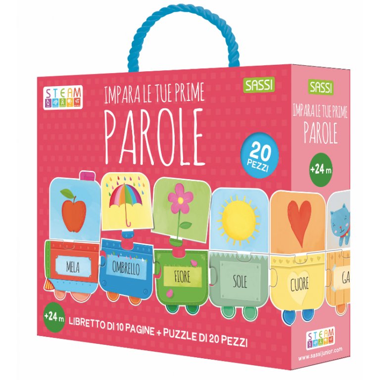 Puzzle e libro Impara le tue prime parole