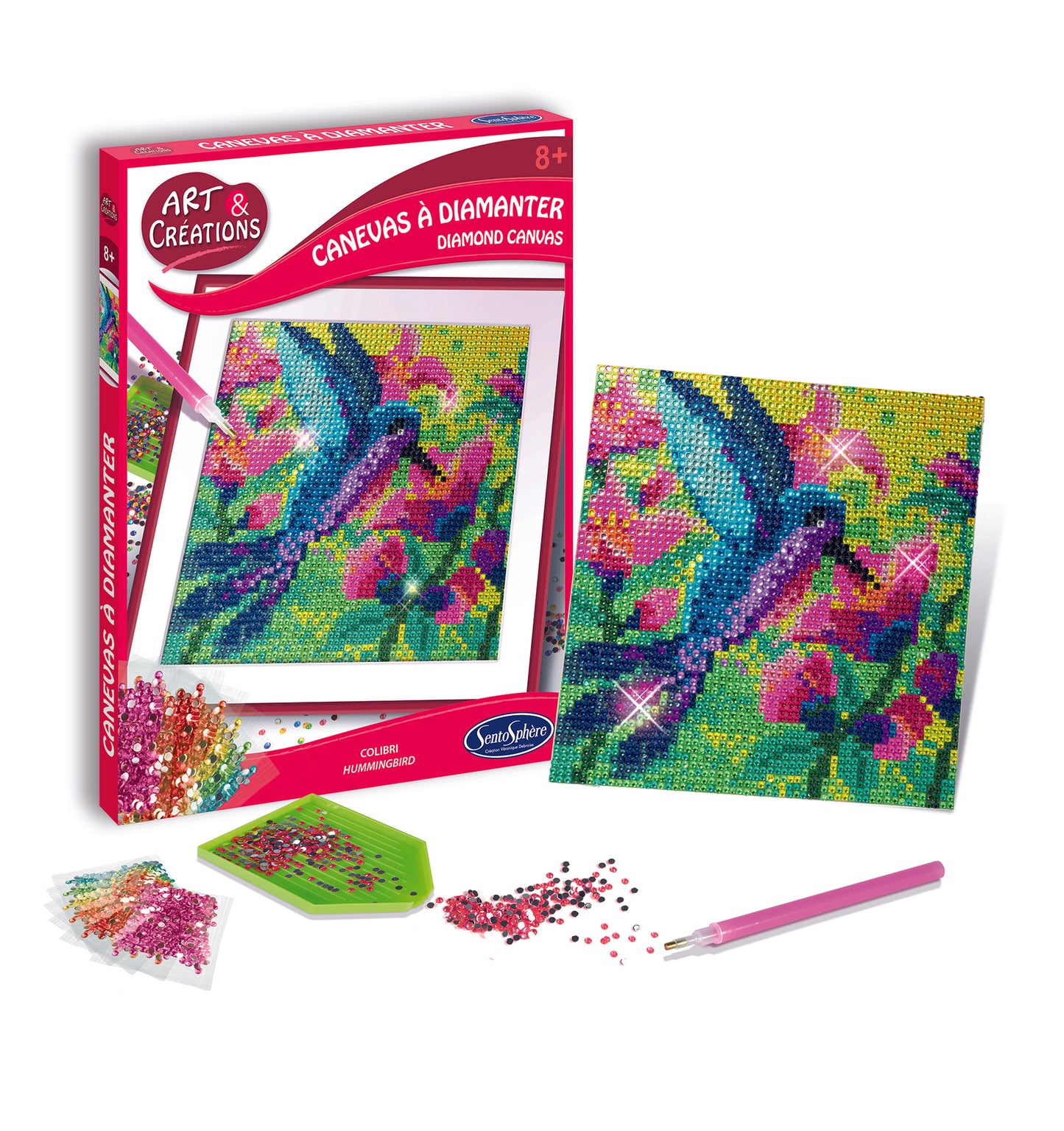Tela di diamanti - Colibrì