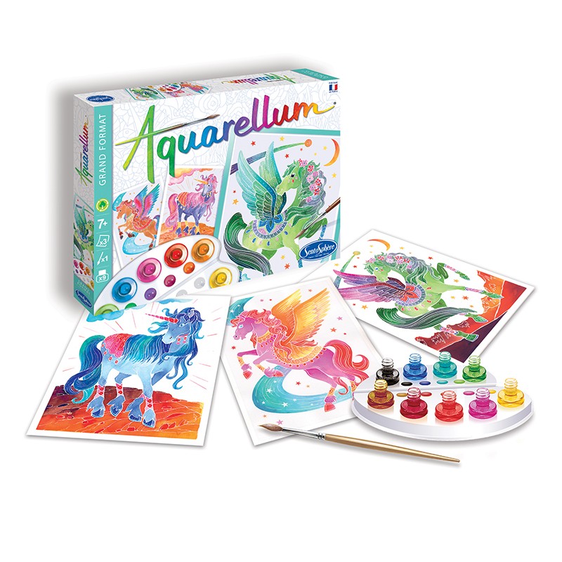 Aquarellum - Liocorni e pegaso