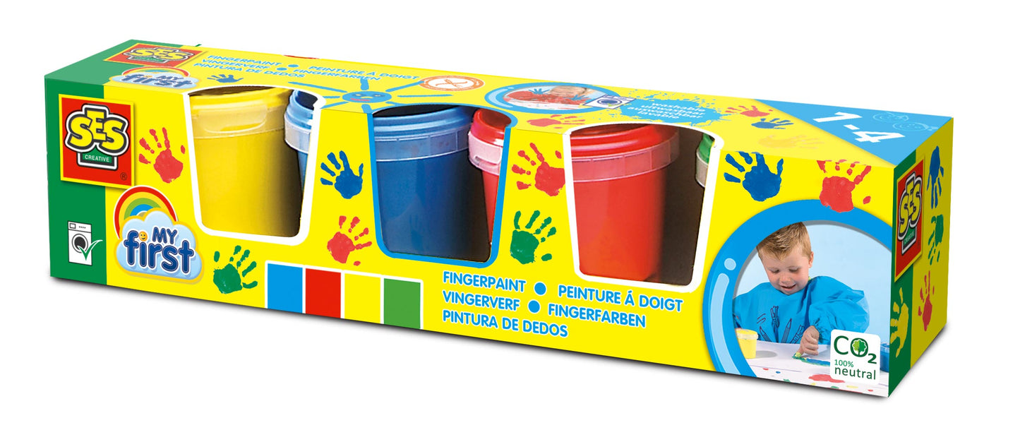 I miei primi colori per pittura con le dita