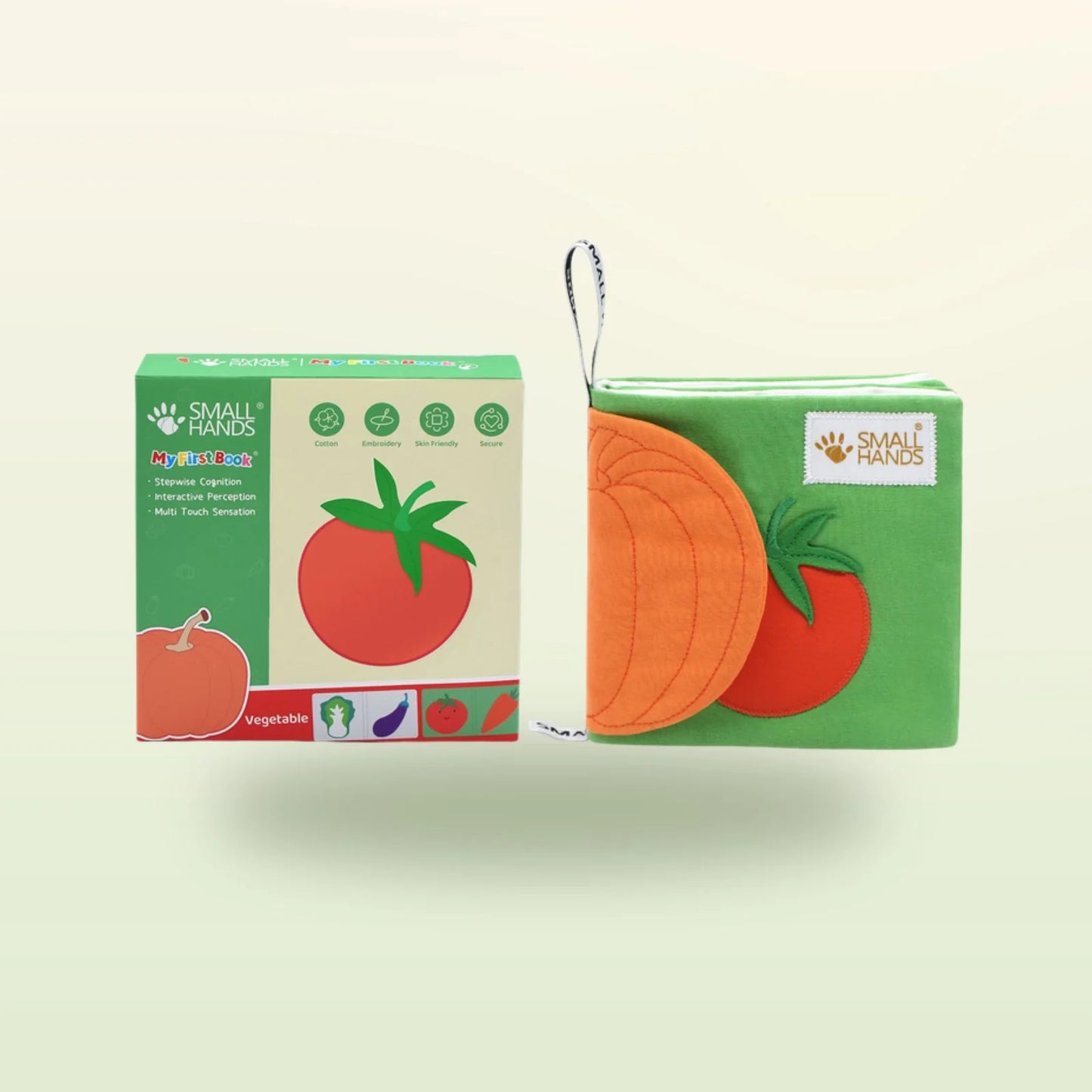 Libro tattile Small Hands - Verdure