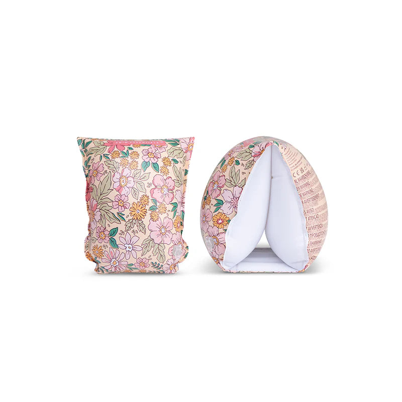 Braccioli gonfiabili Pink Blossom – vista frontale e laterale