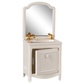 Arredo bagno lavabo con specchio - Panna