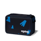 Astuccio Crime HuntBear Ergobag nero con frecce e triangoli blu elettrico, vista esterna