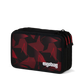 Astuccio UnstoppBearable Ergobag nero con triangoli rosso fuoco, vista esterna