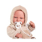 Bambola neonato con palla in tessuto