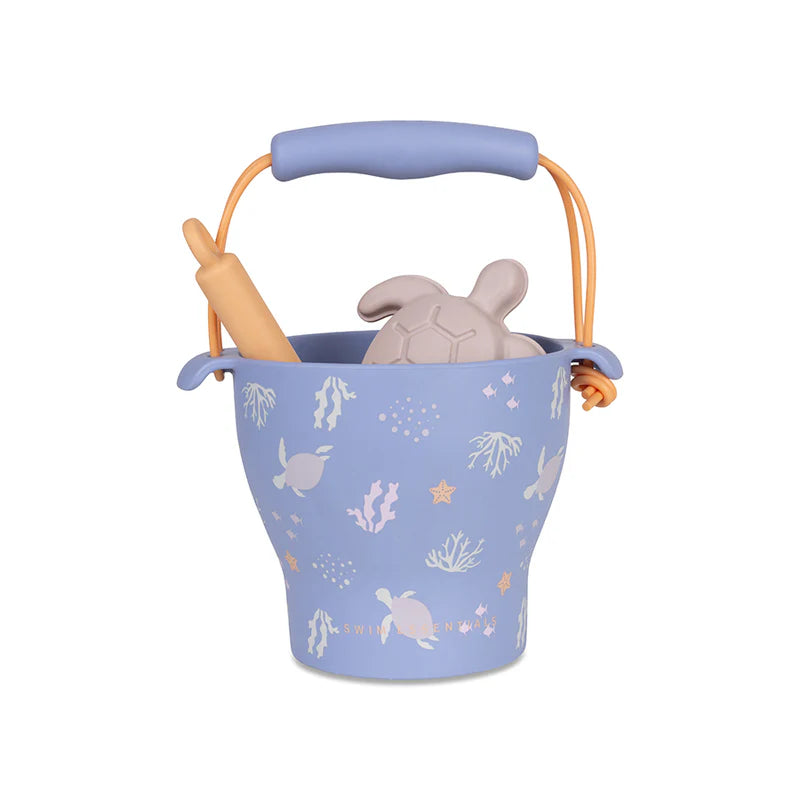 Set giochi per la spiaggia - Turtle - secchiello con accessori