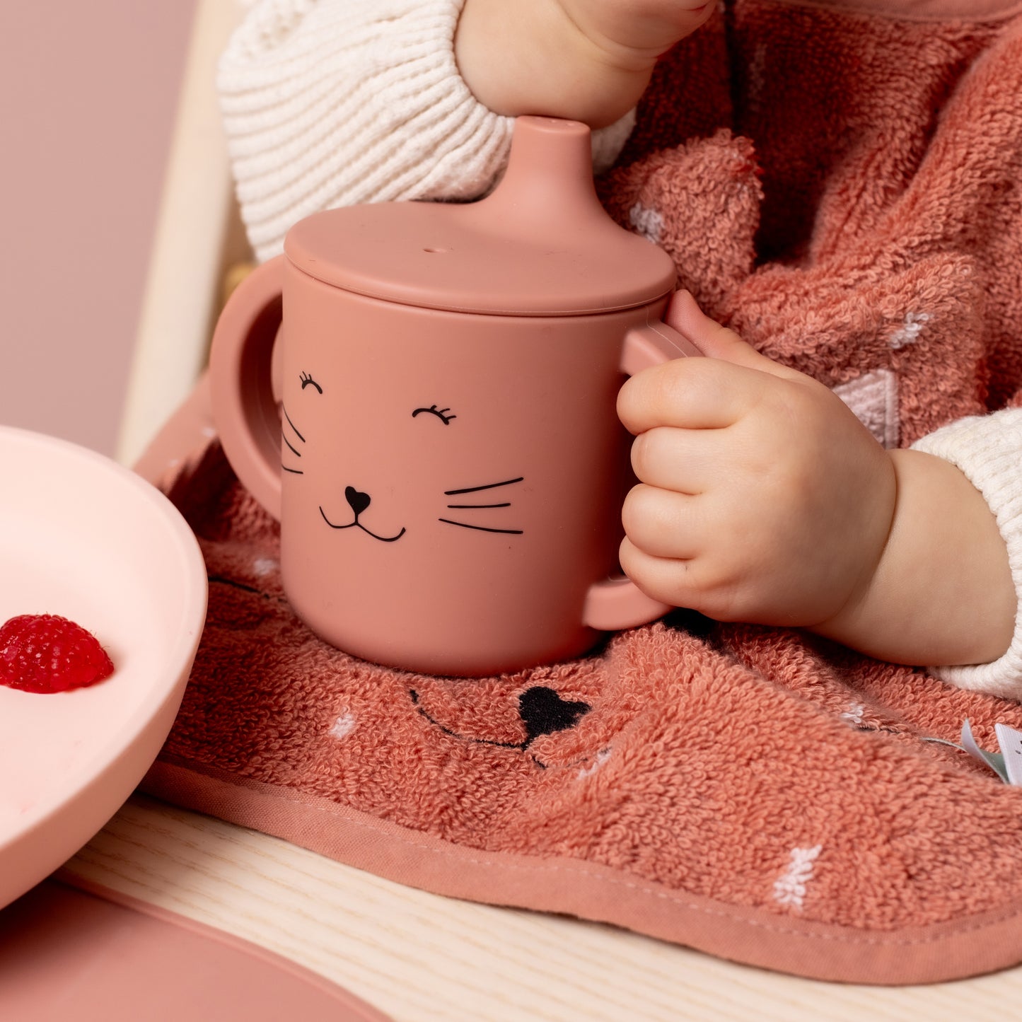 Biberon in silicone con manici-Mrs.Cat