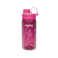 Borraccia Queen Ergobag rosa fucsia con principessa e diamanti, vista frontale con tappo chiuso