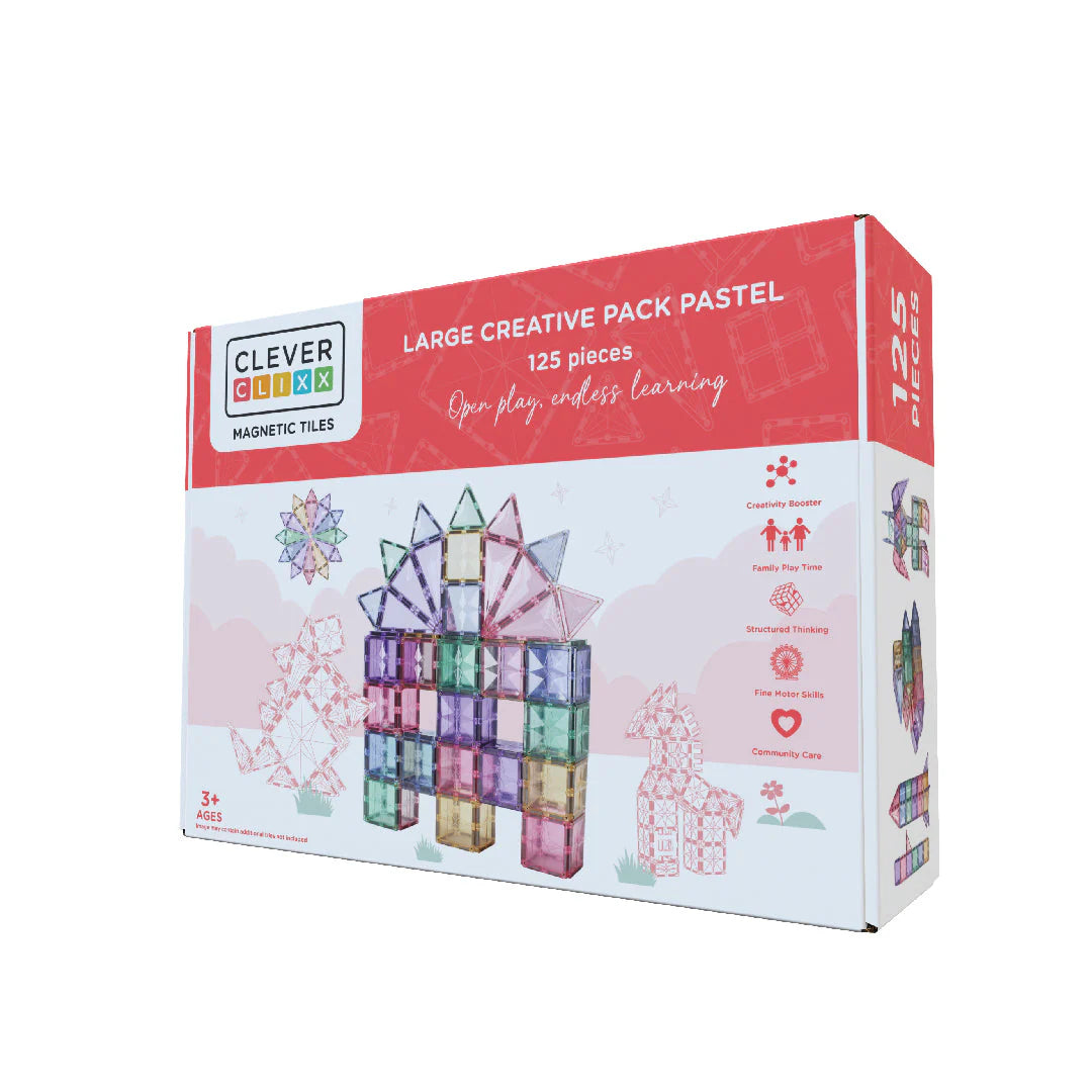 Costruzioni magnetiche - Large Creative Pack Pastel 125 pezzi